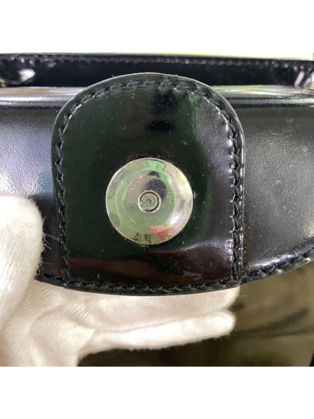 Dior Handbag Maris Pearl Enamel Black - Picture 12 of 15